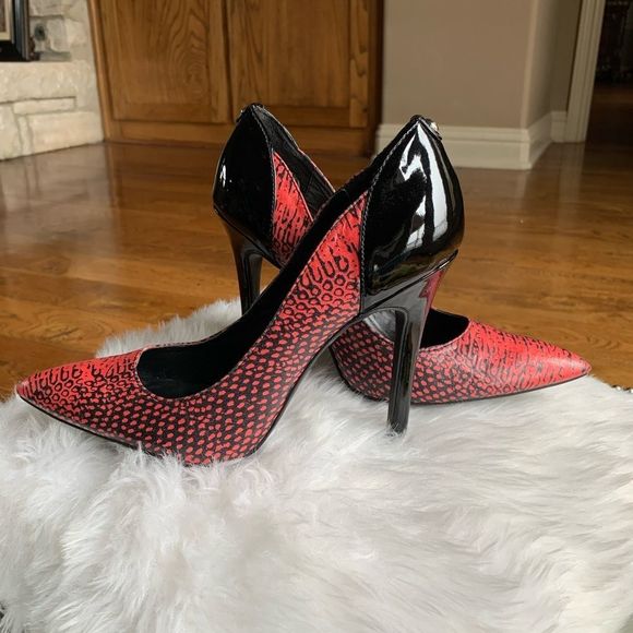 G by Guess Shoes - G by Guess Coral/Black Heels